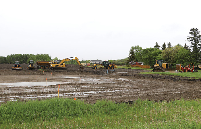Construction for the water treatment plant began in late May at the north end of the Town of Esterhazy, which will now have the new <br />
address of 901 Sumner Street.